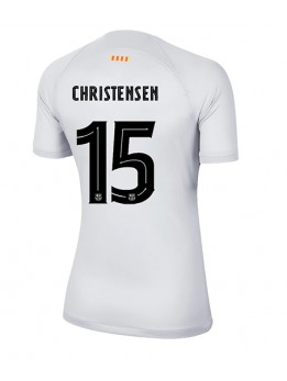 Barcelona Andreas Christensen #15 Ausweichtrikot für Frauen 2022-23 Kurzarm